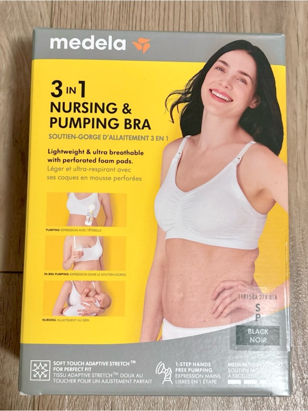 MEDELA 3-in-1 Nursing & Pumping Bra - Black